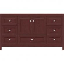 Strasser Woodenwork 50.948 - 60 X 21 X 34.5 Alki Essence Vanity Deco Miter Dk Cherry Sb