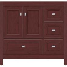 Strasser Woodenwork 50.885 - 36 X 18.5 X 34.5 Alki Essence Vanity Deco Miter Dk Cherry Rh