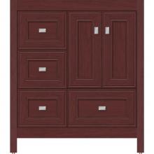 Strasser Woodenwork 50.909 - 30 X 21 X 34.5 Alki Essence Vanity Deco Miter Dk Cherry Lh