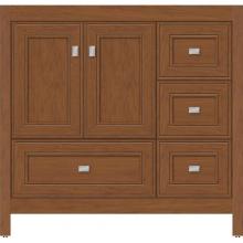 Strasser Woodenwork 50.939 - 36 X 18.5 X 34.5 Alki Essence Vanity Deco Miter Cinn Cherry Rh