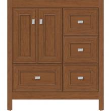 Strasser Woodenwork 50.943 - 30 X 18.5 X 34.5 Alki Essence Vanity Deco Miter Cinn Cherry Rh