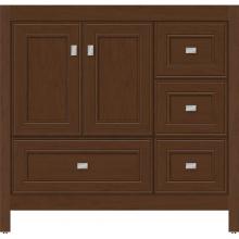 Strasser Woodenwork 51.747 - 36 X 18.5 X 34.5 Alki Essence Vanity Deco Miter Pecan Cherry Rh