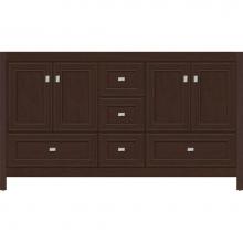 Strasser Woodenwork 50.555 - 60 X 21 X 34.5 Alki Essence Vanity Deco Miter Choc Cherry Db