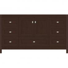 Strasser Woodenwork 50.559 - 60 X 18.5 X 34.5 Alki Essence Vanity Deco Miter Choc Cherry Sb