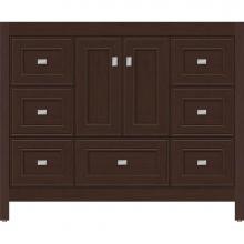 Strasser Woodenwork 50.566 - 42 X 18.5 X 34.5 Alki Essence Vanity Deco Miter Choc Cherry Sb