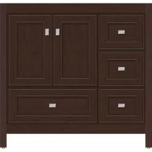 Strasser Woodenwork 50.567 - 36 X 21 X 34.5 Alki Essence Vanity Deco Miter Choc Cherry Rh