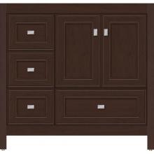 Strasser Woodenwork 50.569 - 36 X 21 X 34.5 Alki Essence Vanity Deco Miter Choc Cherry Lh