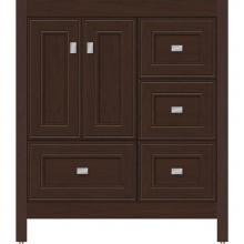 Strasser Woodenwork 50.572 - 30 X 18.5 X 34.5 Alki Essence Vanity Deco Miter Choc Cherry Rh