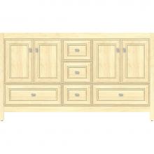 Strasser Woodenwork 50.564 - 60 X 18.5 X 34.5 Alki Essence Vanity Deco Miter Nat Maple Db