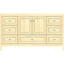 Strasser Woodenwork 50.949 - 60 X 21 X 34.5 Alki Essence Vanity Deco Miter Nat Maple Sb