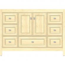 Strasser Woodenwork 50.582 - 48 X 18.5 X 34.5 Alki Essence Vanity Deco Miter Nat Maple Sb