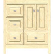 Strasser Woodenwork 50.911 - 30 X 21 X 34.5 Alki Essence Vanity Deco Miter Nat Maple Lh