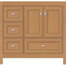 Strasser Woodenwork 51.584 - 36 X 21 X 34.5 Alki Essence Vanity Deco Miter Nat Oak Lh