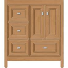 Strasser Woodenwork 51.590 - 30 X 21 X 34.5 Alki Essence Vanity Deco Miter Nat Oak Lh
