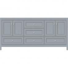 Strasser Woodenwork 51.639 - 72 X 21 X 34.5 Alki Essence Vanity Deco Miter Silver Oak Db