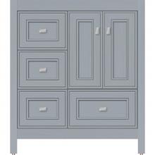 Strasser Woodenwork 51.591 - 30 X 21 X 34.5 Alki Essence Vanity Deco Miter Silver Oak Lh
