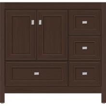 Strasser Woodenwork 51.825 - 36 X 18.5 X 34.5 Alki Essence Vanity Deco Miter Choc Oak Rh