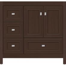 Strasser Woodenwork 51.826 - 36 X 21 X 34.5 Alki Essence Vanity Deco Miter Choc Oak Lh