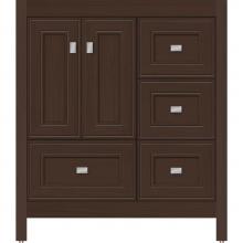 Strasser Woodenwork 51.829 - 30 X 18.5 X 34.5 Alki Essence Vanity Deco Miter Choc Oak Rh