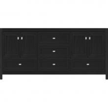 Strasser Woodenwork 51.919 - 72 X 18.5 X 34.5 Alki Essence Vanity Deco Miter Midnight Oak Db
