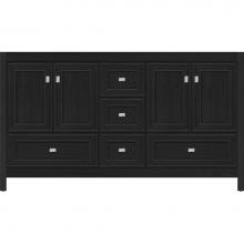 Strasser Woodenwork 51.894 - 60 X 21 X 34.5 Alki Essence Vanity Deco Miter Midnight Oak Db