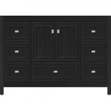 Strasser Woodenwork 51.899 - 48 X 18.5 X 34.5 Alki Essence Vanity Deco Miter Midnight Oak Sb