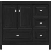 Strasser Woodenwork 51.902 - 36 X 21 X 34.5 Alki Essence Vanity Deco Miter Midnight Oak Rh