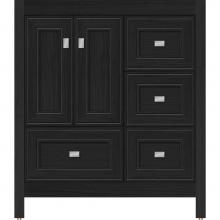 Strasser Woodenwork 51.906 - 30 X 21 X 34.5 Alki Essence Vanity Deco Miter Midnight Oak Rh