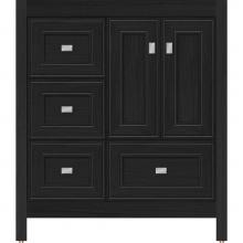 Strasser Woodenwork 51.909 - 30 X 18.5 X 34.5 Alki Essence Vanity Deco Miter Midnight Oak Lh