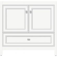 Strasser Woodenwork 51.558 - 36 X 21 X 34.5 Alki Essence Vanity Deco Miter Sat White Std