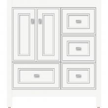 Strasser Woodenwork 50.887 - 30 X 21 X 34.5 Alki Essence Vanity Deco Miter Sat White Rh
