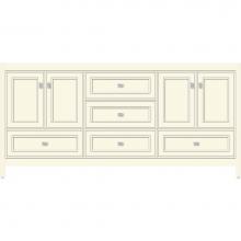 Strasser Woodenwork 51.633 - 72 X 18.5 X 34.5 Alki Essence Vanity Deco Miter Sat Biscuit Db