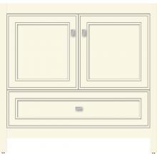 Strasser Woodenwork 51.560 - 36 X 21 X 34.5 Alki Essence Vanity Deco Miter Sat Biscuit Std