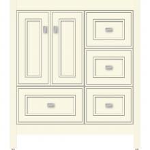 Strasser Woodenwork 50.905 - 30 X 21 X 34.5 Alki Essence Vanity Deco Miter Sat Biscuit Rh
