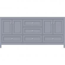 Strasser Woodenwork 51.997 - 72 X 18.5 X 34.5 Alki Essence Vanity Deco Miter Sat Silver Db