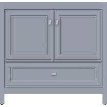Strasser Woodenwork 51.994 - 36 X 21 X 34.5 Alki Essence Vanity Deco Miter Sat Silver Std
