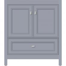 Strasser Woodenwork 51.990 - 30 X 21 X 34.5 Alki Essence Vanity Deco Miter Sat Silver Std