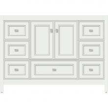 Strasser Woodenwork 52.054 - 48 X 21 X 34.5 Alki Essence Vanity Deco Miter Powder Grey Sb