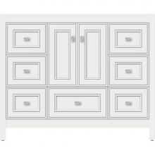 Strasser Woodenwork 52.056 - 42 X 21 X 34.5 Alki Essence Vanity Deco Miter Powder Grey Sb