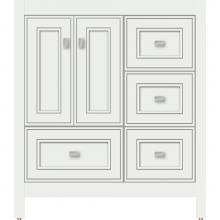 Strasser Woodenwork 52.063 - 30 X 18.5 X 34.5 Alki Essence Vanity Deco Miter Powder Grey Rh