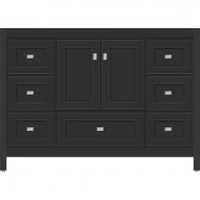 Strasser Woodenwork 50.960 - 48 X 18.5 X 34.5 Alki Essence Vanity Deco Miter Sat Black Sb