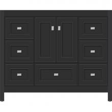 Strasser Woodenwork 50.961 - 42 X 21 X 34.5 Alki Essence Vanity Deco Miter Sat Black Sb