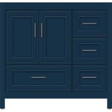 Strasser Woodenwork 58-039 - 36 X 21 X 34.5 Alki Essence Vanity Deco Miter Lapis Night Rh