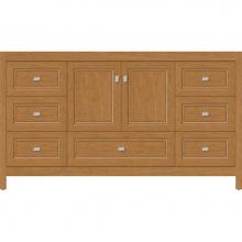 Strasser Woodenwork 52.195 - 60 X 18.5 X 34.5 Alki Essence Vanity Ogee Miter Nat Cherry Sb