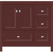 Strasser Woodenwork 52.130 - 36 X 18.5 X 34.5 Alki Essence Vanity Ogee Miter Dk Cherry Rh