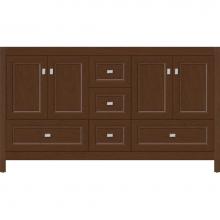 Strasser Woodenwork 52.337 - 60 X 18.5 X 34.5 Alki Essence Vanity Ogee Miter Pecan Cherry Db