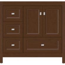 Strasser Woodenwork 52.346 - 36 X 21 X 34.5 Alki Essence Vanity Ogee Miter Pecan Cherry Lh