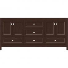Strasser Woodenwork 52.318 - 72 X 21 X 34.5 Alki Essence Vanity Ogee Miter Choc Cherry Db