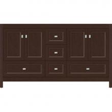 Strasser Woodenwork 52.078 - 60 X 21 X 34.5 Alki Essence Vanity Ogee Miter Choc Cherry Db