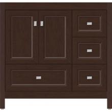 Strasser Woodenwork 52.090 - 36 X 21 X 34.5 Alki Essence Vanity Ogee Miter Choc Cherry Rh